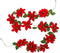 Christmas Kerstkrans Rood Groen Plastic 180 Cm