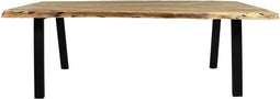 HSM Collection Eettafel Rechthoekig Soho 220cm Naturel/Zwart Acacia/Metaal