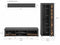 Furnilux Jam - Combinatie Tv meubel - Deels open deels dichte kast - Bruin - 35x159x235cm