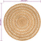 vidaXL - Tapijt - rond - 150 - cm - gevlochten - jute