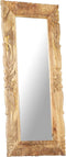 vidaXL - Spiegel - 110x50 - cm - massief - mangohout