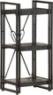 vidaXL - Boekenkast - met - 3 - schappen - 40x30x80 - cm - massief - mangohout