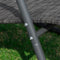 SoBuy OGS47-MS - Tuinstoel - Zwarte Metal Schommelstoel met Zijzak - Matzwart