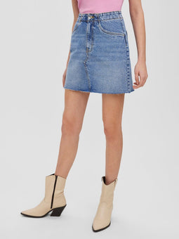 Vero Moda Vmbrenda Hr Short Dnm Skirt - Kort - Lichtblauw Denim (2022)