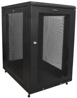 Startech.com RK1833BKM - Serverrack 18U - Vergrendelbare gaasdeuren - Zwart