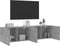 vidaXL - Tv-meubels - 2 - st - wandgemonteerd - 80x30x41 - cm - betongrijs