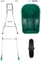 vidaXL - Kruiwagen - 90 - L - 150 - kg - gegalvaniseerd - staal - en - kunststof - groen
