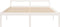 vidaXL - Seniorenbed - massief - grenenhout - wit - 200x200 - cm