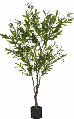 Mica Decorations Kunstboom Olijven - 70x70x150 cm - Polyester - Groen