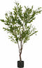 Mica Decorations Kunstboom Olijven - 70x70x150 cm - Polyester - Groen