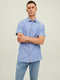 JACK&JONES JORABEL - Heren Overhemd Korte Mouwen - Borstzak - M