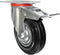 Benson Zwenkwieltje met rem - rubber - draagkracht 100 kg - 125 mm - zwenkwiel