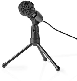 Nedis MICTJ100BK - Microfoon - Omnidirectioneel - Zwart