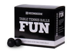 Tafeltennisballen Zwart Heemskerk Fun - per 100 stuks