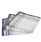 Tiseco Heren Zakdoeken - 12 stuks - 100% katoen - Wit met streeppatroon - 40 x 40 cm (12 stuks)