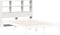 vidaXL - Hoofdbord - met - opbergruimte - 120 - cm - massief - grenenhout - wit