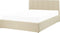 DREUX - Bed met opbergruimte - Beige - 140 x 200 cm - Polyester