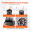 Rock Tumbler Machine, 8 lbs Large Capacity Dual Barrels Rock Polishing Machine, 9 Speed Settings 9-D