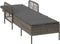 vidaXL - Ligbed - met - Kussen - Grijs - Poly - Rattan