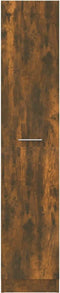 vidaXL - Apothekerskast - 30x42,5x150 - cm - bewerkt - hout - gerookt - eikenkleurig