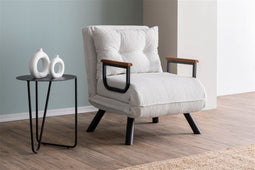 Arabic House Sando Single - Slaapfauteuil - Zacht teddy materiaal - Crème