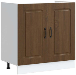 vidaXL - Spoelbakonderkast - Kalmar - 80x46x81,5 - cm - hout - bruin - eikenkleurig