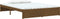 vidaXL - Bedframe - massief - hout - honingbruin - 140x200 - cm