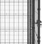 vidaXL - Hondenkennel - met - dak - 9,68 - m² - staal