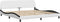 vidaXL - Bedframe - met - hoofdbord - kunstleer - wit - en - zwart - 200x200 - cm
