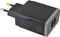 Mobiparts - Wall Charger - Dual USB 2.4A - Zwart