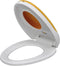 vidaXL - Toiletbrillen - met - soft-close - deksels - 2 - st - kunststof - wit - en - geel