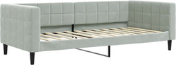 vidaXL - Slaapbank - 90x200 - cm - fluweel - lichtgrijs