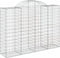 vidaXL - Schanskorven - 7 - st - gewelfd - 200x50x140/160 - cm - ijzer