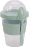 Yoghurtbeker To Go Met Lepel Kunststof 600ml Met Tekst