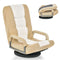 Coast Opklapbare Vloerstoel - 6-voudig Verstelbaar - 360° Draaibaar - Beige - 55 x 61-87 x 75 cm