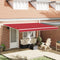 vidaXL - Luifel - Vervangstof - voor - 4.5x3.5 - m - Frame - Rood