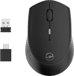Mobility LAB ML311449 Muis Bluetooth Optisch Zwart 3 Toetsen 1600 dpi Geluidsarme toetsen, Geïntegreerd scrollwiel, Oplaadbaar