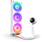 NZXT Kraken Plus 360 RGB - AIO-vloeistofkoeler - LCD-display RGB-ventilatoren - Wit