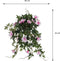 Mica Decorations Petunia - Kunst Hangplant - Roze bloemen in terracotta pot - L25 x B45 x H50 cm