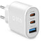 SBS TETR1USB2CPD45W - Oplader - USB/TB Power Delivery max: 45W - Wit