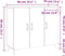 vidaXL - Dressoir - 90x34x80 - cm - bewerkt - hout - sonoma - eikenkleurig