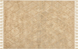 SANLIURFA - Laagpolig vloerkleed - Beige - 160 x 230 cm - Katoen