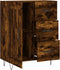 vidaXL - Dressoir - 69,5x34x90 - cm - bewerkt - hout - gerookt - eikenkleurig