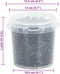 vidaXL - Haarelastiekjes - paard - 1500 - st - silicone - zwart