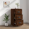 vidaXL - Dressoir - 36x35,5x67,5 - cm - bewerkt - hout - bruin - eikenkleur