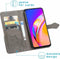 iMoshion Hoesje Geschikt voor Oppo A94 (5G) Hoesje Met Pasjeshouder - iMoshion Mandala Bookcase - Grijs
