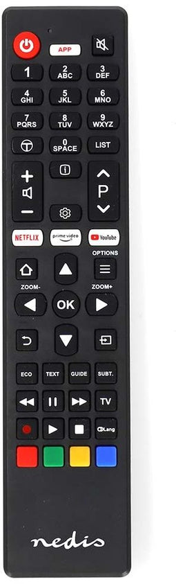 Nedis TVRC45TCBK - Vervangende afstandsbediening - Voor Thomson/TCL - Verlichte toetsen