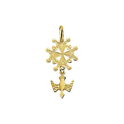 Marie Celeste - Hanger hugenotenkruis - 14 karaat goud - 25 mm