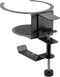 SpeaKa Professional SP-HCH-120 Koptelefoonhouder Geïntegreerde kabelvoering Zwart
