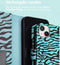 iMoshion Hoesje Geschikt voor iPhone 14 Hoesje Met Pasjeshouder - iMoshion Design Bookcase smartphone - Meerkleurig / Black Blue Stripes